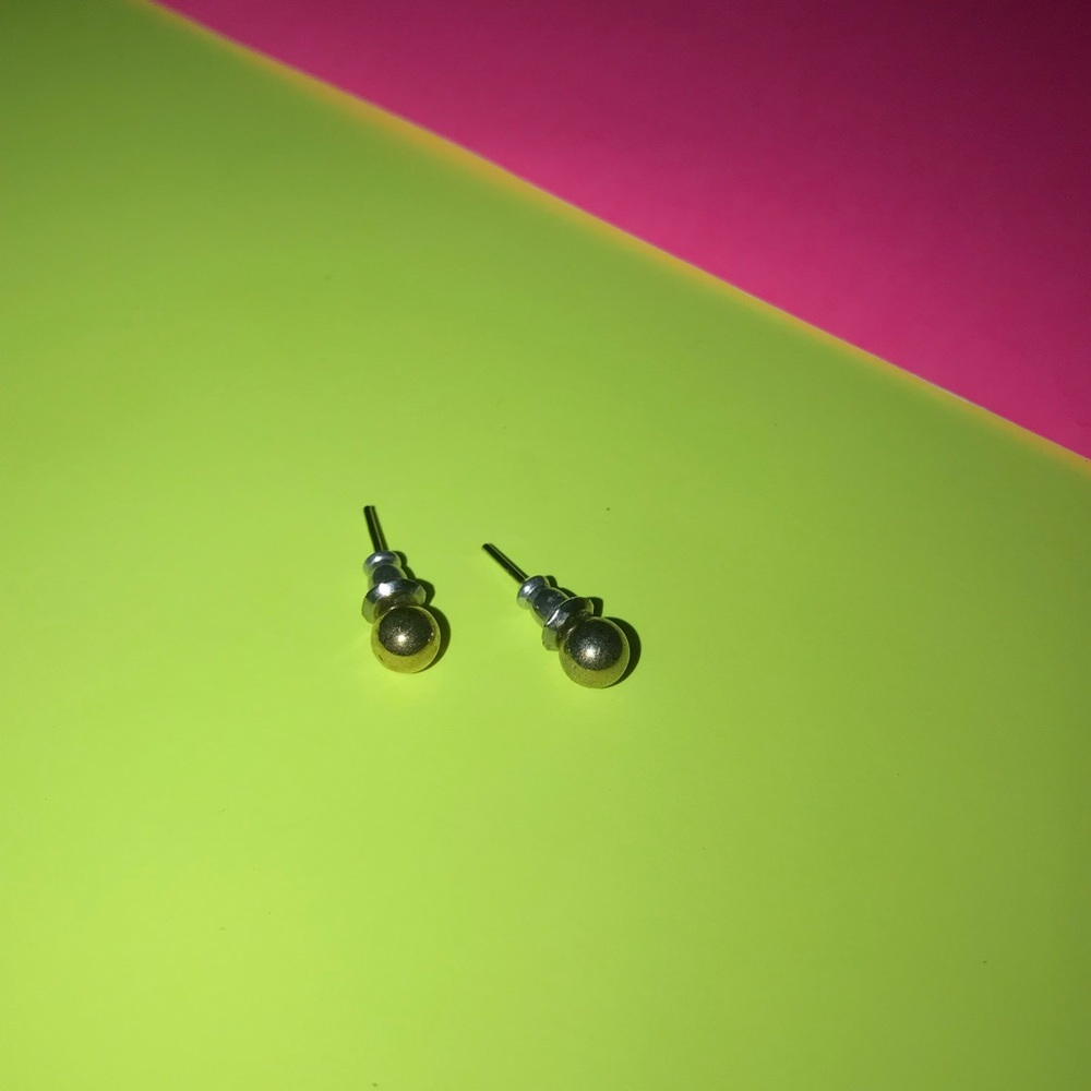 faux gold earrings